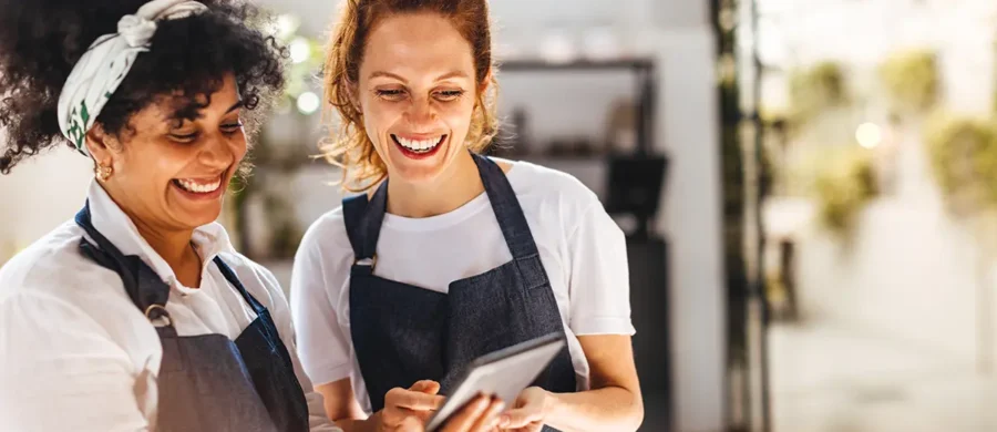 Hospitality industry professionals working during a busy service – recruitment agency support