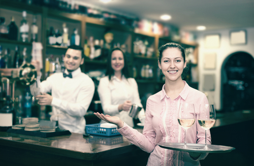 Kitchen staff organising ingredients for a busy dinner service – catering industry jobs