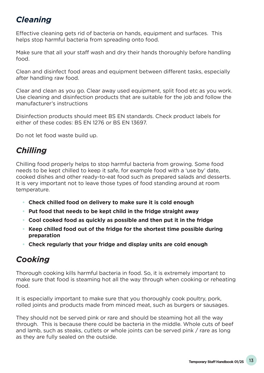 Temp Staff Handbook Page 13