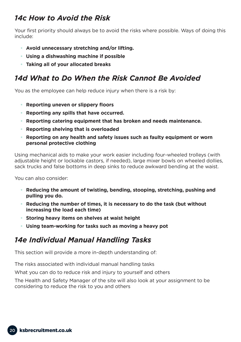 Temp Staff Handbook Page 20