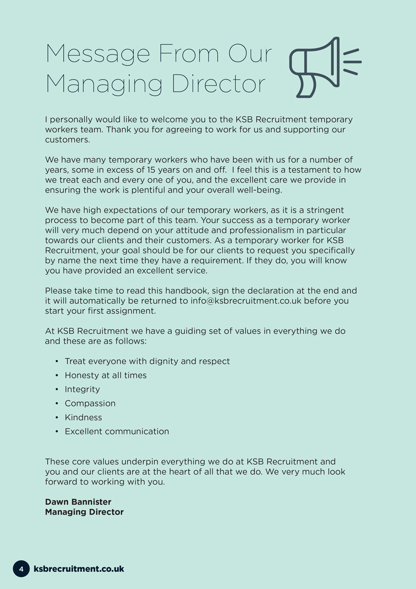 Temp Staff Handbook Page 4