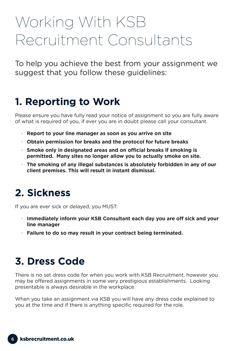 Temp Staff Handbook Page 6